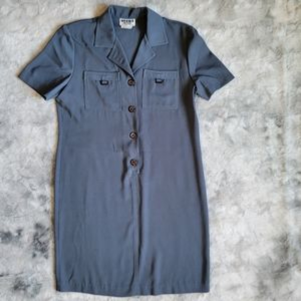 ❤️B2G1 Vintage Studio 1 Petite Women's 10 Shirt Dress Short S❤️